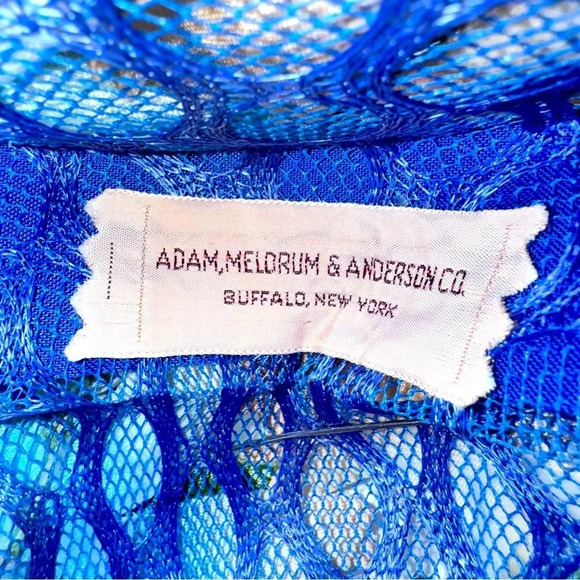 Adam, Meldrum and Anderson Vintage Woman’s Hat Blue Flowers and Feathers - Picture 5 of 12